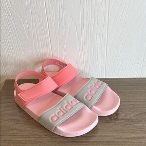 Adidas Kids Sandals in Pink and Gray